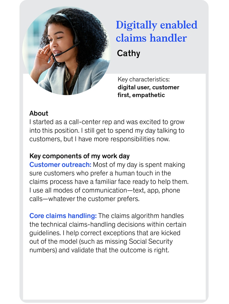 Digitally enabled claims handler: Cathy