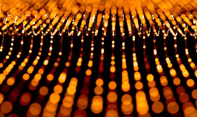 Abstract image showing a pattern with thousands of points of light.