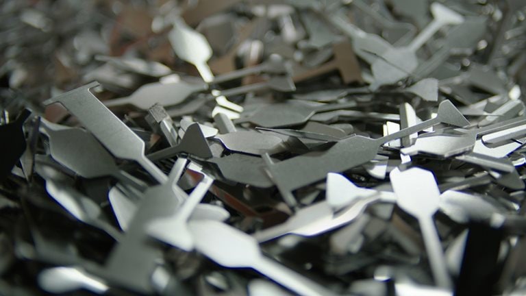 Image of a pile of small metal clips