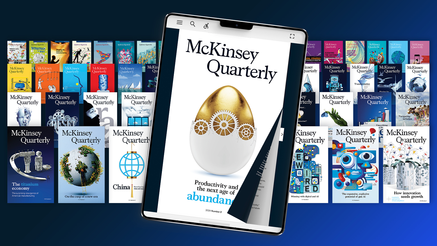 An image linking to the web page “McKinsey Quarterly: Digital Edition” on McKinsey.com.