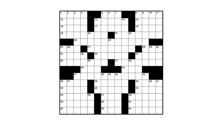 Image of a crossword puzzle