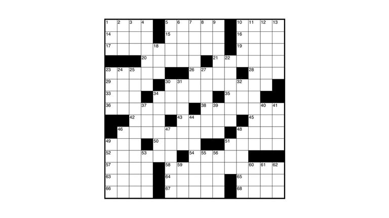 Image of a crossword puzzle