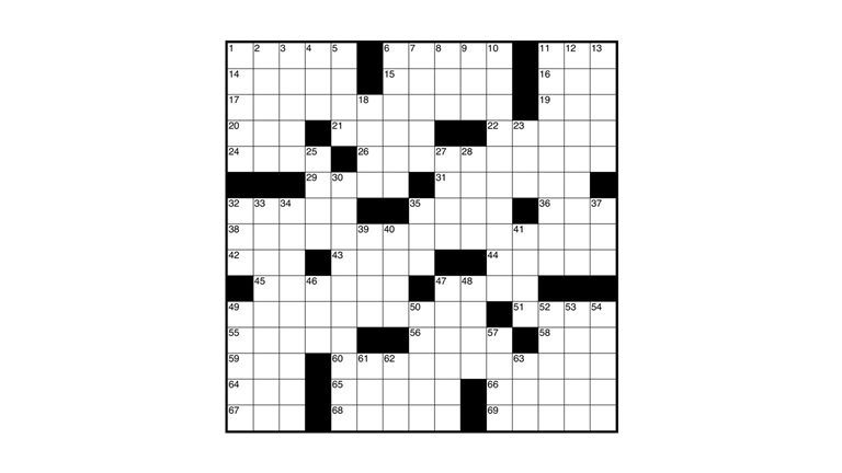 Image of a crossword puzzle