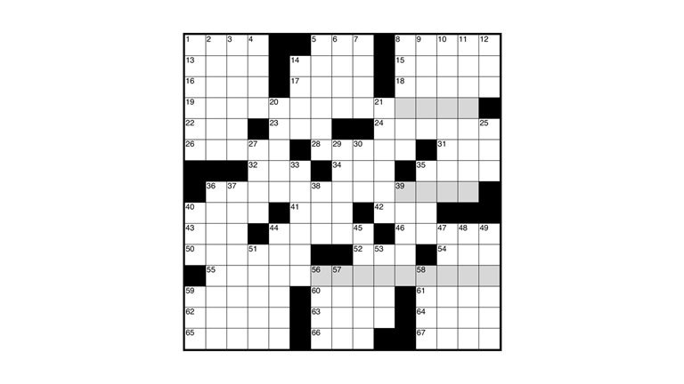 Image of a crossword puzzle