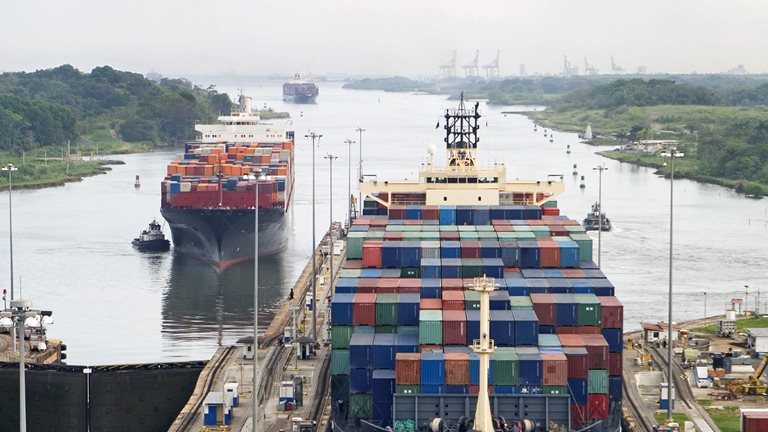 An image linking to the web page “How could Panama Canal restrictions affect supply chains?” on McKinsey.com.