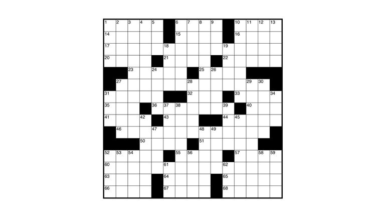 Image of a crossword puzzle