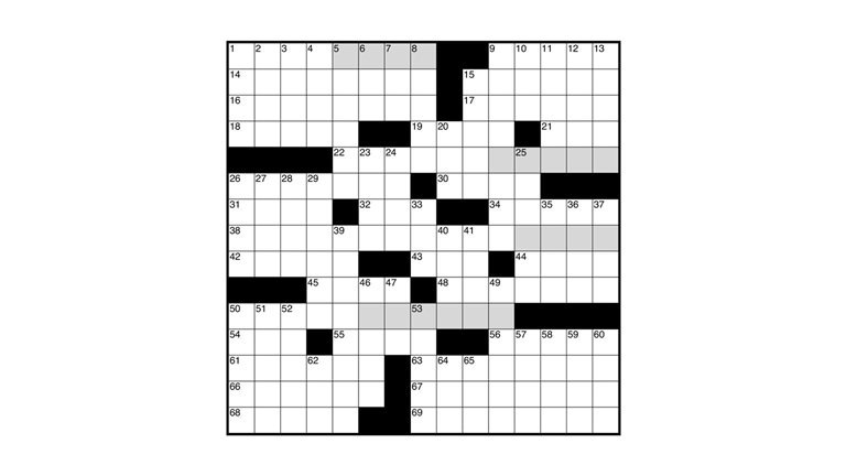 Image of a crossword puzzle