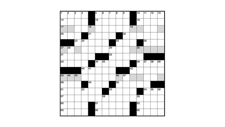 Image of a crossword puzzle