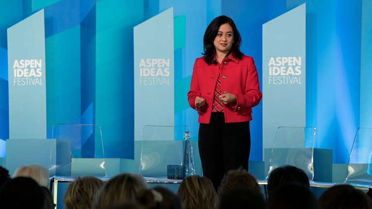 Lareina Yee, presenting at the 2019 Aspen Ideas Festival.