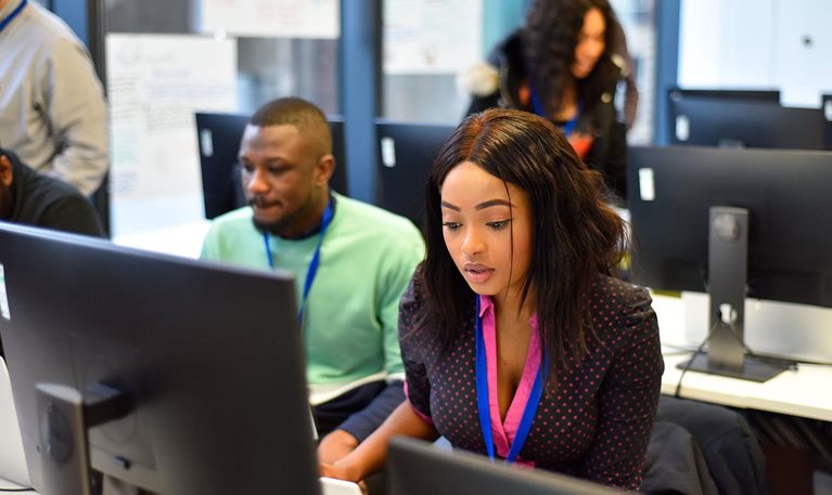 Generation UK learners take part in a data engineering training program