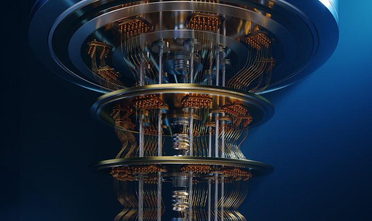 Quantum computer - stock photo