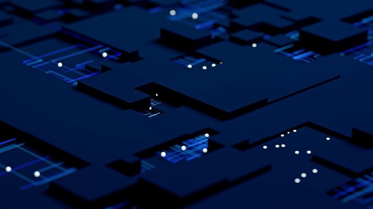 Artificial Intelligence Big Data Cloud Computing Conceptual Picture