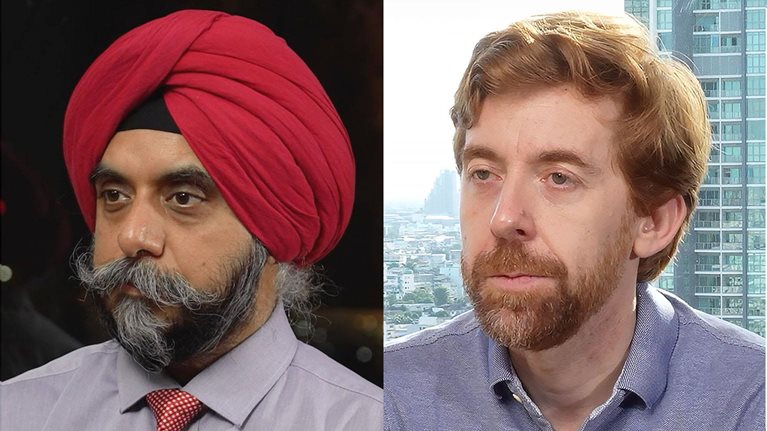 Screen shot of McKinsey partners Riccardo Drentin and Tarandeep Ahuja