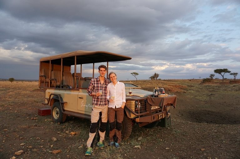 Karin and husband in Africa