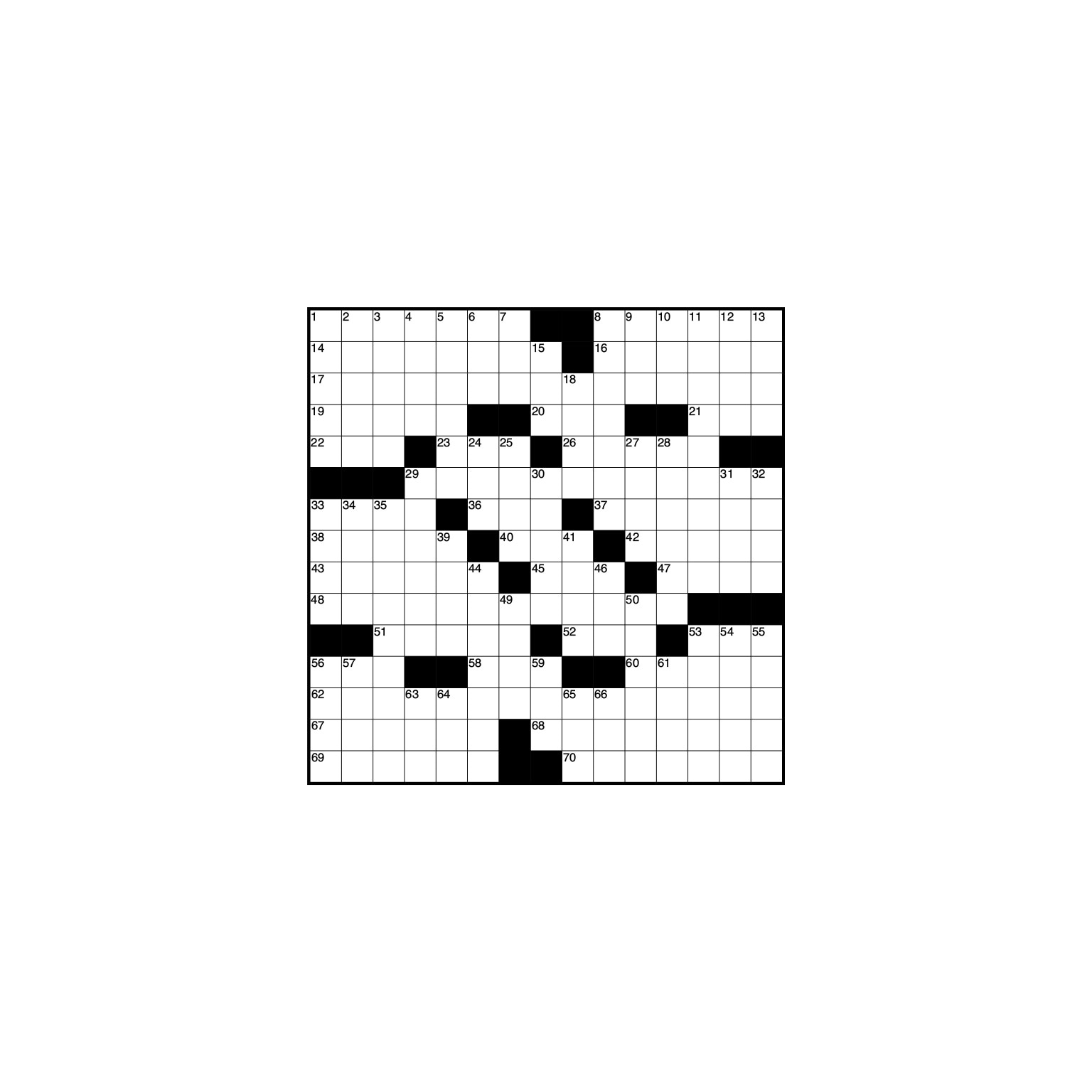 Crossword Whiteout! VI Quiz