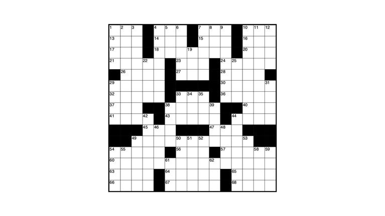 crossword puzzle grid
