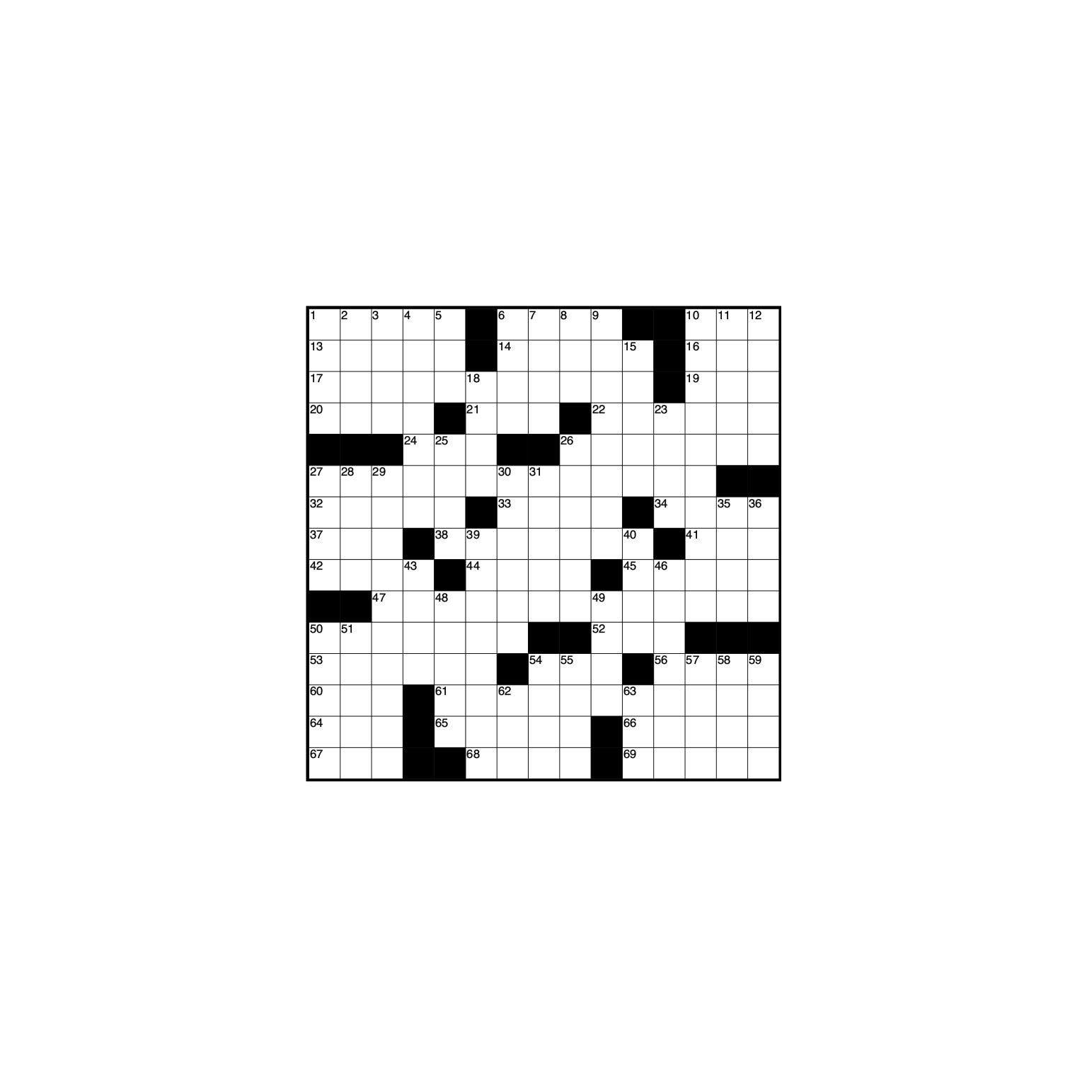 Crossword Whiteout! VI Quiz