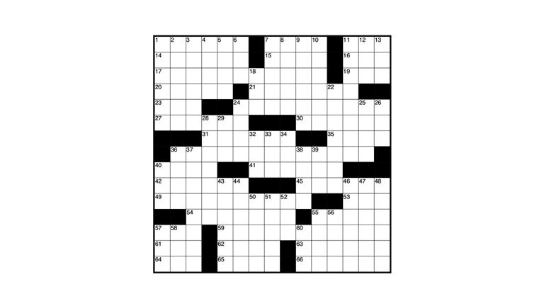 Image of a crossword puzzle