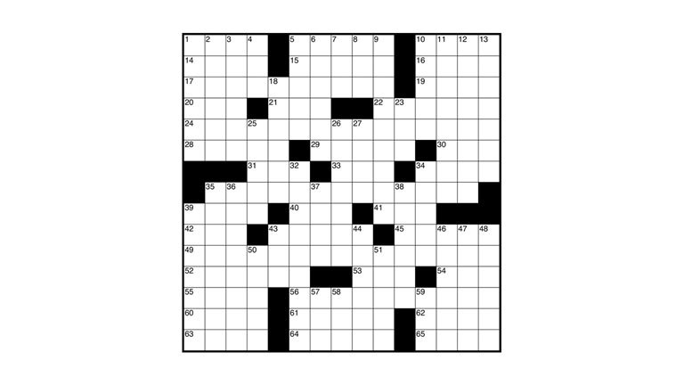 Image of crossword puzzle