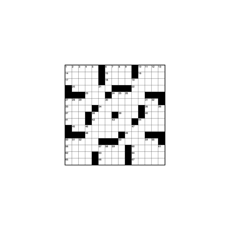Image of a crossword puzzle.