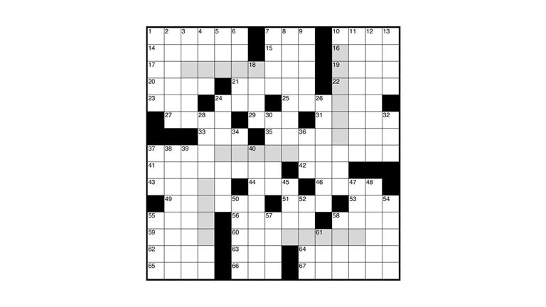 Image of a crossword puzzle