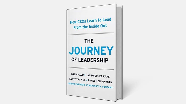 An image linking to the web page 'How CEOs learn to lead from the inside out﻿” on McKinsey.com.
