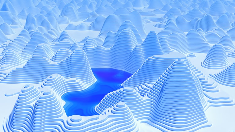 snow covered mountains