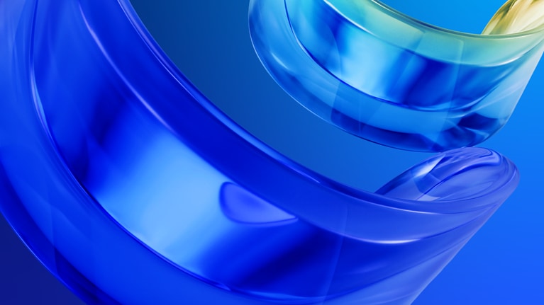 Digitally generated cylinders stacking upward