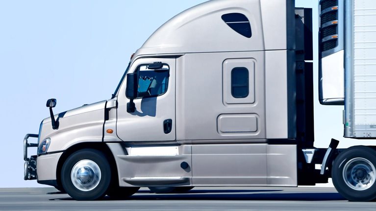 Semi Truck on Highway