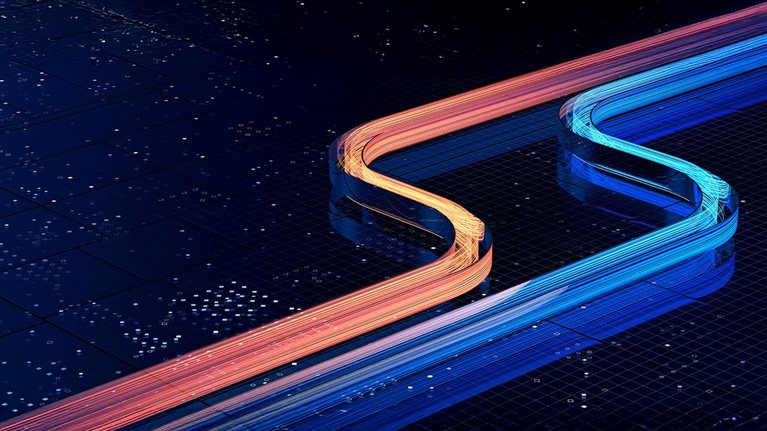 3D rendering of rapidly flowing particle data