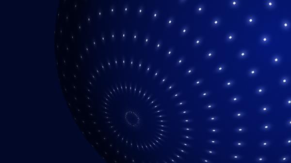 Abstract image of rings of light