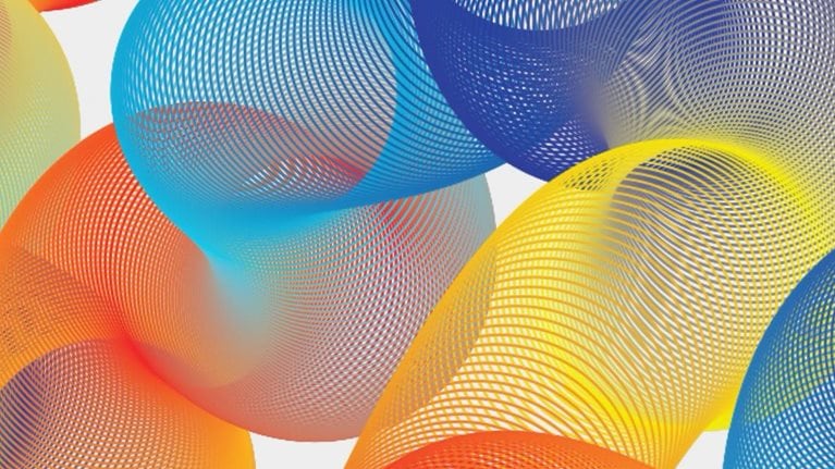 Colorful bouncing springs