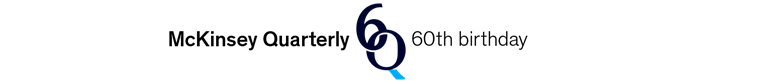 McKinsey Quarterly 60th anniversary logo